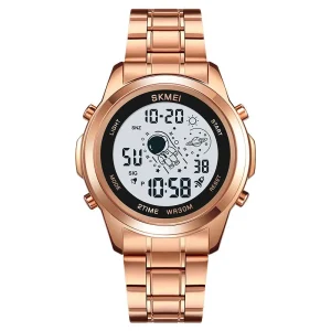 New Design Cartoon Versatile Outdoor Sports Waterproof Electronic Wristwatch Stainless Steel Band Chronograph for Students