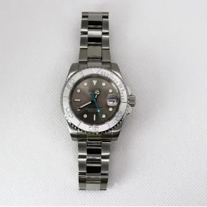 New Design Manufacturer Automatic Mechanical Watch Water Resistant Silver Luxury Men Watch