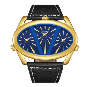 New Edgy Silver Skull Dial Luxury Mechanical Watch Unisex Tonneau Blue Carbon Fiber Brown Rubber Strap Streetwear
