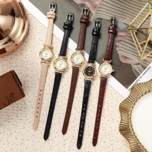 New Fashion Exquisite Small Watch Student Party Light Luxury Women’s Watch Women’s PU Strap