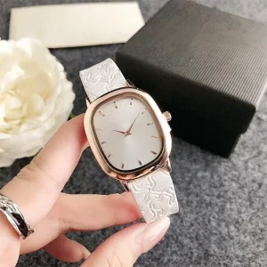 New Fashionable Casual Stainless Steel Leather Band Coin Quartz Women’s Watch Factory Direct Sales Promotional Watch