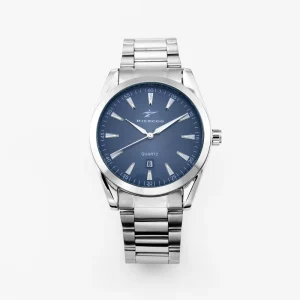 New Fashionable Luxury Simple Business Antique Big Dial 43mm Quartz Watch with 20mm Band and Date Display for Men