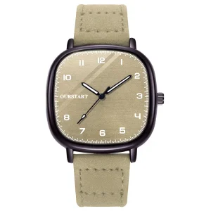 New Fashionable Watch High End Quartz Anti velvet Leather Strap Student Watch