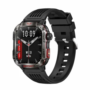 New Luxury Custom Unisex Smart Watch IPS Display Touch Screen GPS IP68 Waterproof Sport Silicone Flashlight Call Reminder