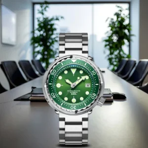 New Luxury Men’s Watch Business 300m Waterproof Luminous Date Week Quartz Men’s Watch