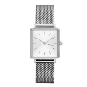 New Luxury Women’s Quartz Wristwatch Simple Fashion Design Stainless Steel Band Alloy Glass for Female Students