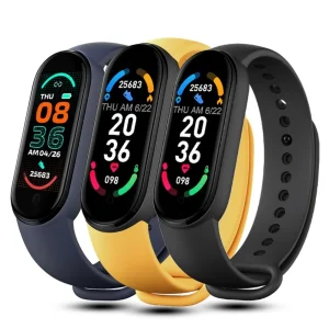 New M6 Smart Bracelet Health Heart Rate Smart Band Watch Clock Waterproof Fitness Tracker Blood Pressure Smart Band M5