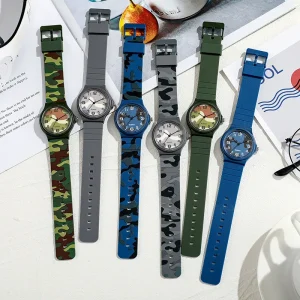 New Military Green Quartz Watch Pointer Style Simple Neutral Student Foreign Trade Cross border Watch