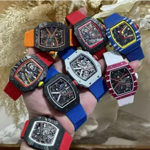 New Model 67 02 Men’s Carbon Fiber Mechanical Watch 7.8mm Ultra Thin Fashion Watch