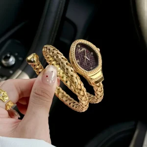 New Scottie 9791 Snake Head Modern Women’s Snake Quartz Watch Stainless Steel Oval Fashion Lady Watch Girl’s Gift