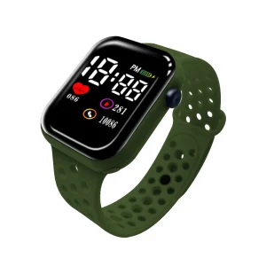 New Sport Square Plastic LED Digital Bracelet Watch Popular Style