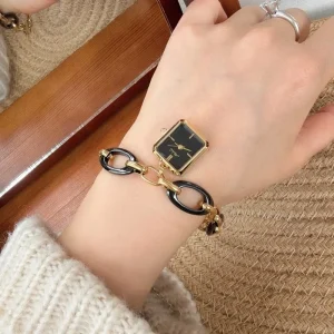 New Square Dial Women’s Watch Elegant Ladies Quartz Wristwatch High Grade Stainless Steel Strap Fashion Daily Dress Watch