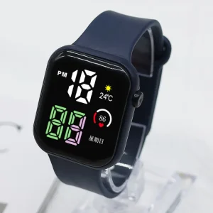 New Style Colored Light Small square Couple Fashion Watch Sports Style LED Electronic Watch Student Electronic Watch