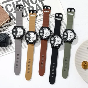 New Style Fashion Large Dial Men’s Watch Trend Temperament Silica Gel Small Students Ins Quartz Watch