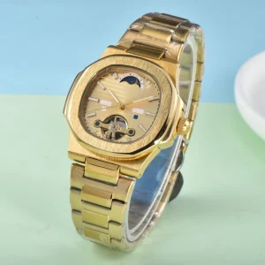 New Trend High Quality Fashion Men’s Automatic Mechanical Diver Watch Water Resistant Glass Dial Window Alarm for Sports