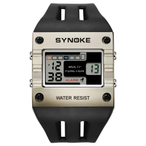 New Trend New Color square Sports Electronic Watch Men’s Fashionable Large Screen Waterproof Watch Men’s
