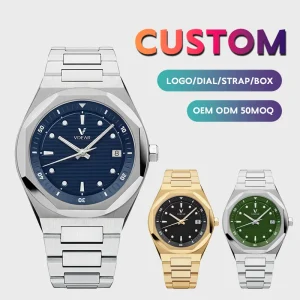 New Trendy High Quality Fashion Sport Simple Minimal Stylish Luxury Leather Silicone Wrist Custom Quartz Watches Men