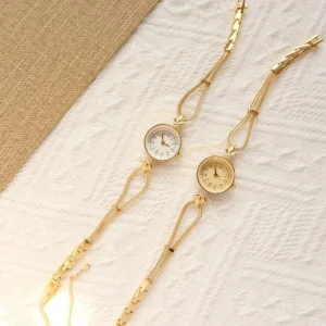 New Women’s Watch Vintage Gold Luxury Retro High Quality Crystal Diamonds Watch Personalized Fashion