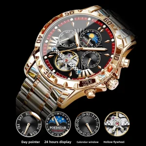 New fully automatic men’s mechanical watch waterproof and luminescent