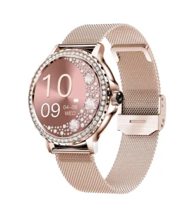 Newest Fashion NX19 Smart Watch 1.3 Inch Touch Screen Fitness Tracker Watches for Ladies