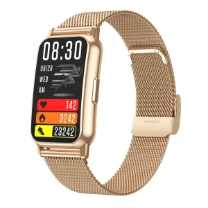 Newest Rectangular Type Smart Watch Curved Exercise Heart Rate Monitoring Ultra Thin Body SC03 Wristwatch for Women