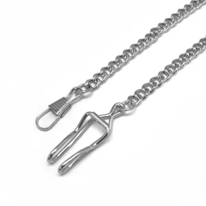Nickel Color Pocket Watch Chain Cowboy Style Pocket Watch Chains
