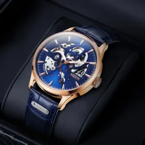 Nishang Double-sided Hollow Mechanical Watch Luminous Waterproof Minimalist Trendy Fashionable Men’s Watch