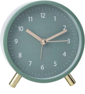 Nordic Style Metal Quartz Alarm Clock Creative Luxury Table Clock Bedroom Living Room Decoration Mute Feature Special Seating