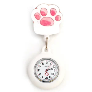 Nurses’ Watch Silicone Luminous Doctor Student Hanging Clock Chest Pocket Watch Pattern Design Factory