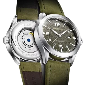 OCHSTIN 62028 Automatic Watch Mechanical Pilot Wrist Watches for Men Genuine Leather Sport Male Clock Date Relogio Masculino