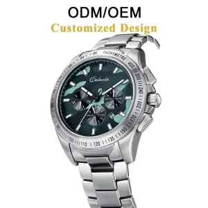 ODM/OEM Automatic Mechanical Watch Camouflage Sapphire Crystal Men’s Luminous Analog Stainless Steel Case