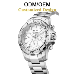 ODM OEM Fully Automatic Mechanical Watch Stainless Steel Silicone Sapphire Crystal Dial Luminous 22mm Men’s