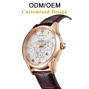 ODM/OEM Multifunctional Chronograph Mechanical Automatic Men’s Watch 40mm Sapphire Crystal Dial Waterproof 20mm
