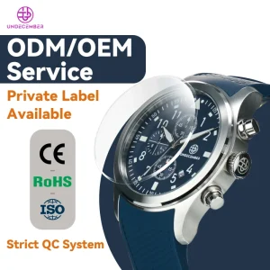 ODM/OEM Quartz Watch Manufacturer Men Chronograph Silicone Strap Luminous 10ATM Waterproof Wristwatch