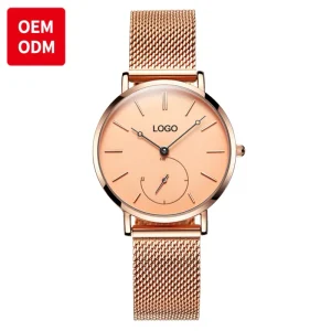 OEM 5190 Women Watch Simple Design Quartz Movement Waterproof Stainless Steel Band Fashion Business Luxury Alloy Pointer