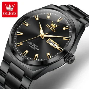 OEM 9907 Men’s Luxury Watch Stainless Steel Band Waterproof Crystal Dial Butterfly Clasp