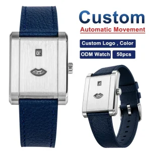 OEM Automatic Watch Manufacturer Create Your Own Watch Brand with OEM Logo Automatic Watch Leather Strap