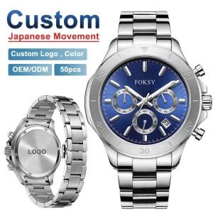 OEM Chronograph Watch Private Label Fashion Watch Men Wrist Custom Luxury Watch