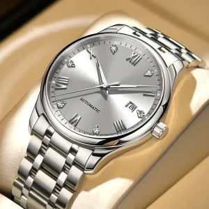 OEM Classic Business Watch Design Custom OEM Change Logo Japanese Mechanical Automatic Men’s Stainless Steel Water