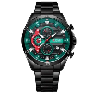 OEM Curren 8402 Men’s Watch Personalized Multi Functional Six Needle Steel Band Quartz Business Men’s Watch Wrist Watch