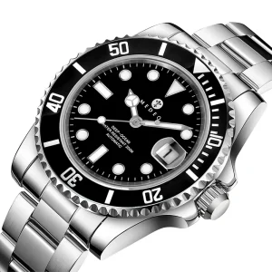 OEM Custom Classic Luxury Mechanical Watch 20bar Waterproof Casual Stainless Steel Business Mechanical Automatic Watches for Men