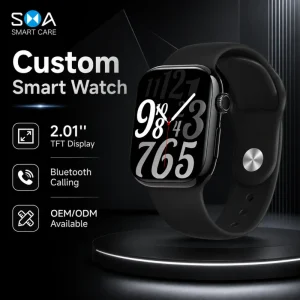 OEM Custom Daily Smart Watch Large Display Activity Tracker with Bluetooth Call