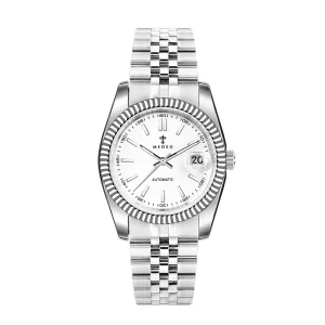 OEM Custom Japan 8215 Automatic Movement 316L Luminous Sapphire Steel Strap Water Resistant Automatic Mechanical Watch