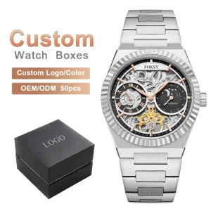 OEM Custom Logo Automatic Mechanical Watch Luxury Wrist Watch for Men