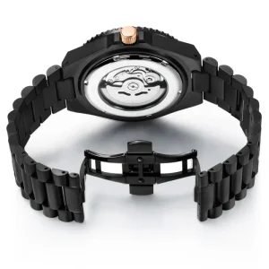 OEM Custom Logo Luxury Men’s Watch 5ATM Stainless Miyota Automatic Mechanical Watch Leather Rubber
