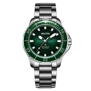 OEM Custom Luminous Mechanical Automatic Diver Watch Stainless Steel Band for Men