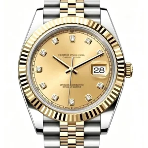 OEM Custom Luxury Men’s Automatic Mechanical Stainless Steel Watch 41mm Dial Analog Display
