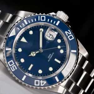 OEM Customized High Quality 20ATM Waterproof Stainless Steel Wristwatch Automatic Diver Watch for Men