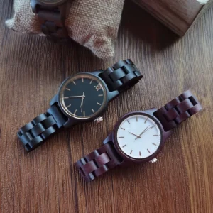OEM Engraved Dial Wooden Watches Wrist Luxury Manufacture Minimalist Custom Logo Women Wood Watches