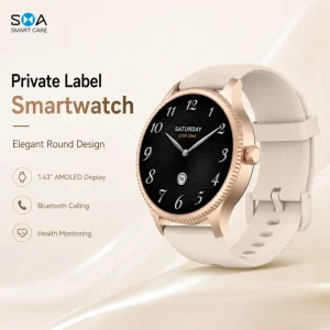 OEM Factory Round Sport Custom Smart Watch For Men Outdoor Fitness Tracker Bluetooth Calling Waterproof